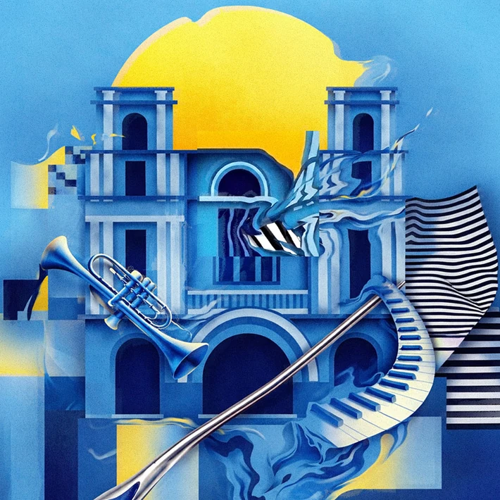 International Jazz Day poster artwork for Kumanovo