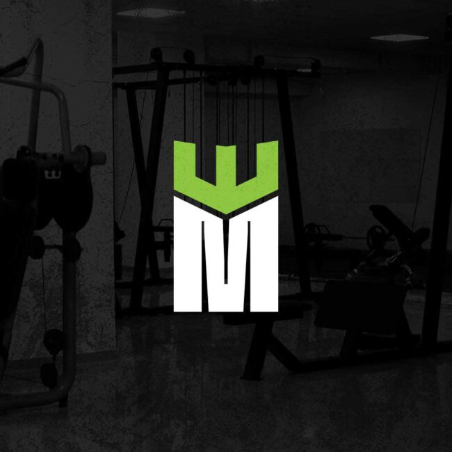 Imperial Gym & Fitness crown and shield logo on dark background, gym branding by Nebojsa Nask
